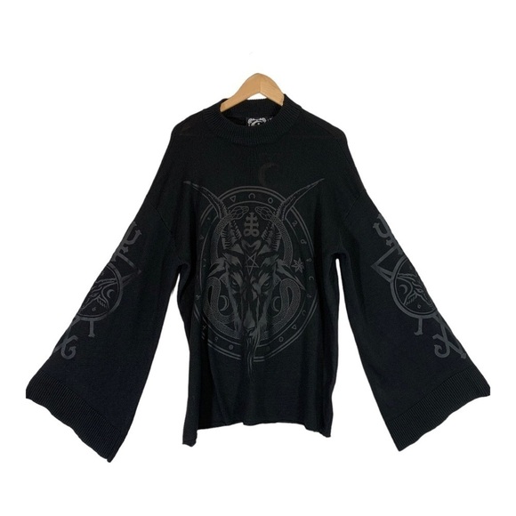 Killstar Revelation Knit Sweater Size Medium - Picture 2 of 14